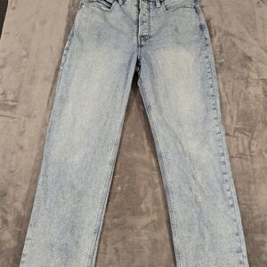 Old Navy Wemons 10 Ultra High Rise Straight Leg Jeans Stonewash Slim  (010)